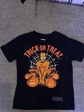 Marvel Black and Orange Spider-Man Trick or Treat Tee
